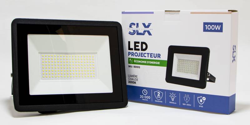 Fournisseur de projecteur LED 100W IP65 en Afrique (Sénégal, Côte d'Ivoire, Mali, ect. )